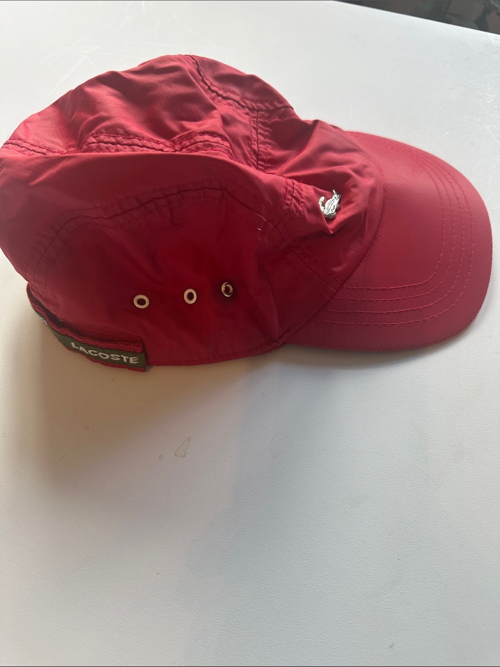 Lacoste Red Baseball Cap - Picture 2 of 9